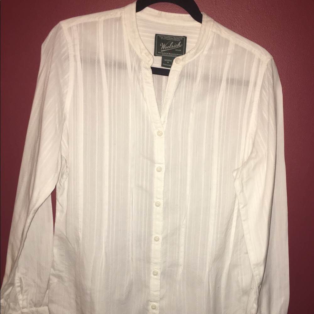 Woolrich Long Collarless Blouse